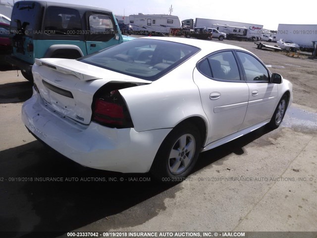 2G2WP522251198047 - 2005 PONTIAC GRAND PRIX WHITE photo 4