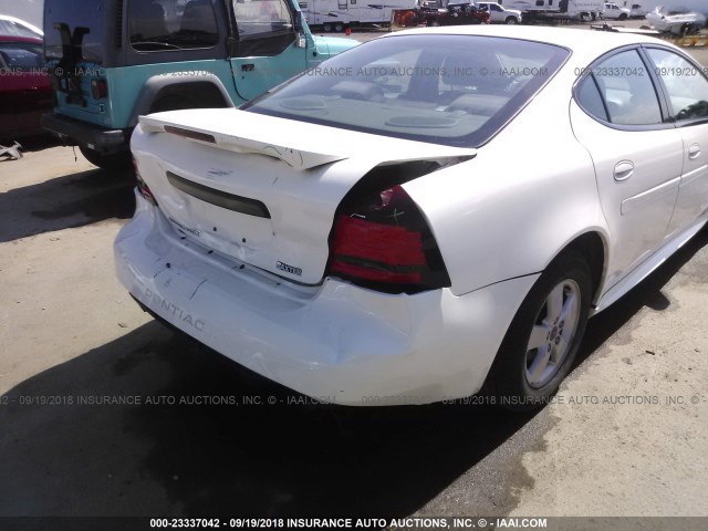 2G2WP522251198047 - 2005 PONTIAC GRAND PRIX WHITE photo 6
