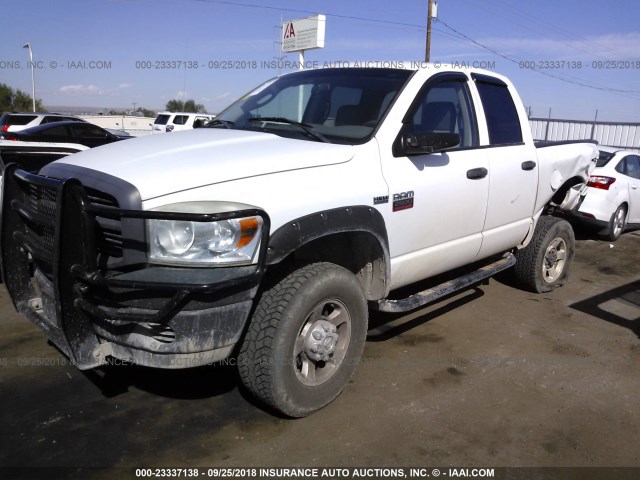 3D7KS28DX8G228185 - 2008 DODGE RAM 2500 ST/SLT WHITE photo 2