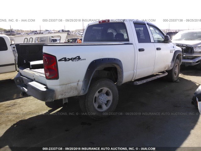 3D7KS28DX8G228185 - 2008 DODGE RAM 2500 ST/SLT WHITE photo 4