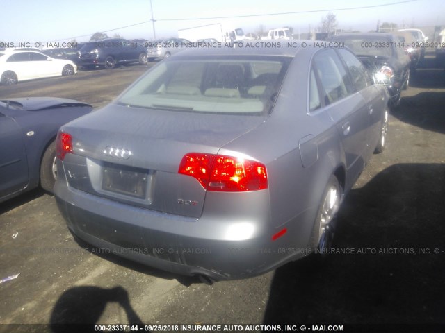 WAUAF78E16A198745 - 2006 AUDI A4 2/TURBO GRAY photo 4