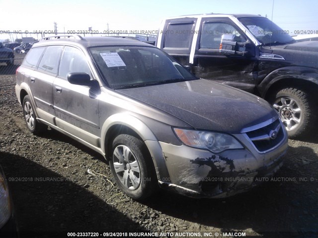 4S4BP60C087304770 - 2008 SUBARU OUTBACK BROWN photo 1