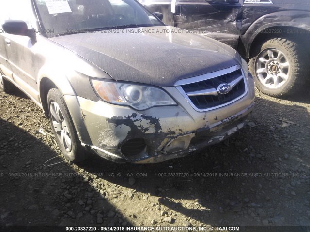 4S4BP60C087304770 - 2008 SUBARU OUTBACK BROWN photo 6