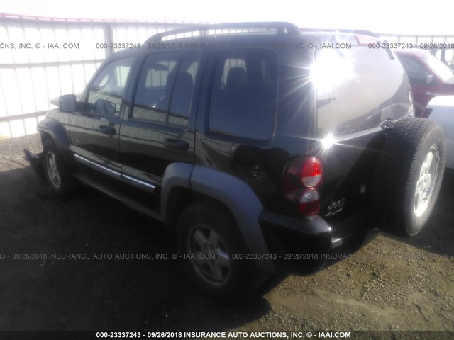 1J4GL48K56W211598 - 2006 JEEP LIBERTY SPORT BLACK photo 3