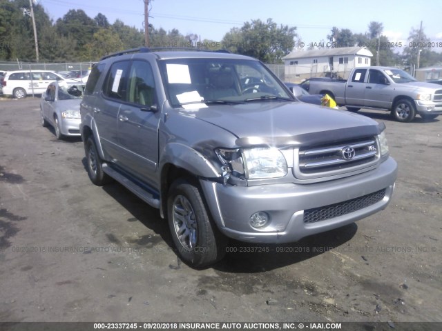 5TDBT48A24S210378 - 2004 TOYOTA SEQUOIA LIMITED SILVER photo 1