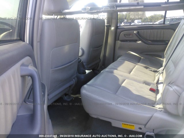 5TDBT48A24S210378 - 2004 TOYOTA SEQUOIA LIMITED SILVER photo 8