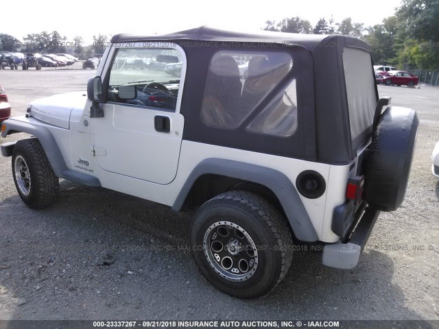 1J4FA291X4P762256 - 2004 JEEP WRANGLER / TJ SE SILVER photo 3