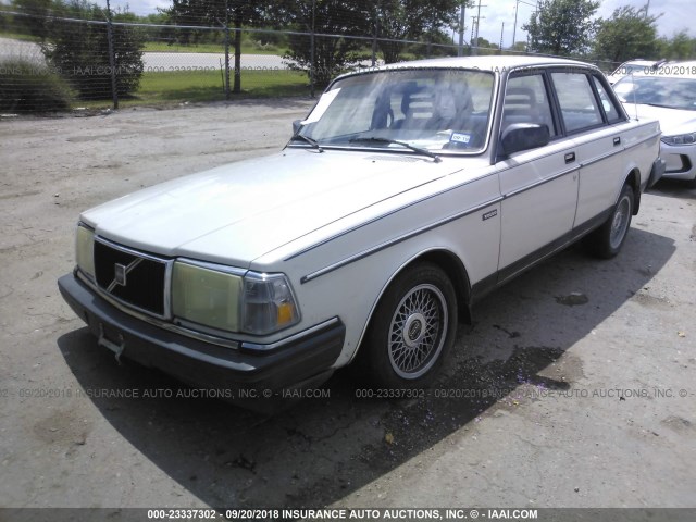 YV1AX884XJ1321104 - 1988 VOLVO 244 DL/GL WHITE photo 2