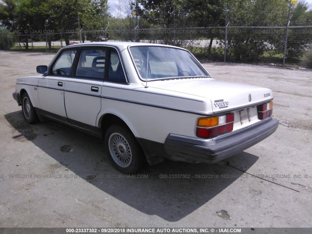 YV1AX884XJ1321104 - 1988 VOLVO 244 DL/GL WHITE photo 3