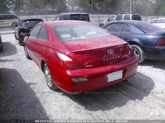 4T1CE30P07U757217 - 2007 TOYOTA CAMRY SOLARA SE/SLE Qırmızı foto 3