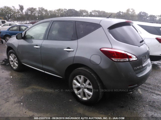 JN8AZ1MW4EW517003 - 2014 NISSAN Murano S/SL/SV/LE SILVER photo 3