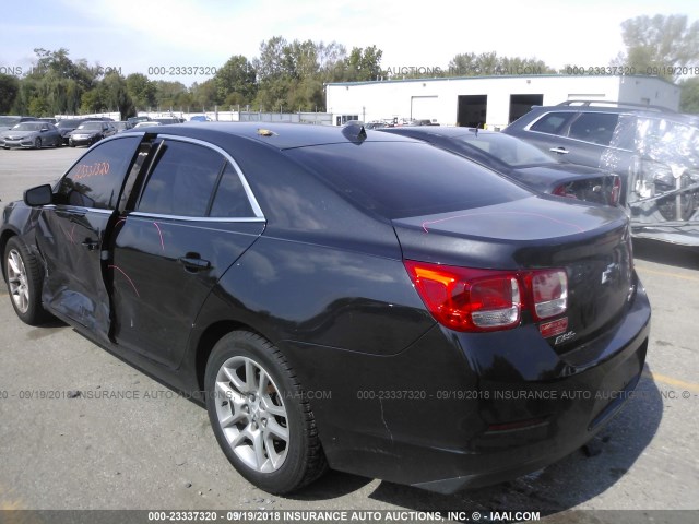 1G11D5RR1DF100143 - 2013 CHEVROLET MALIBU 1LT BLACK photo 3
