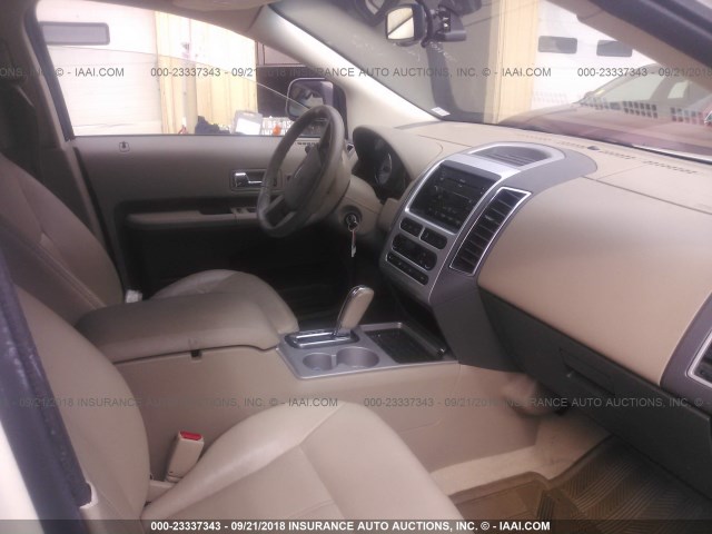 2FMDK49C57BA88841 - 2007 FORD EDGE SEL PLUS CREAM photo 5