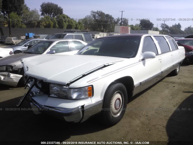 1G6DW52P7SR708917 - 1995 CADILLAC FLEETWOOD BROUGHAM WHITE photo 2