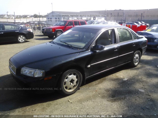 YV1TS92D321246804 - 2002 VOLVO S80 BLACK photo 2