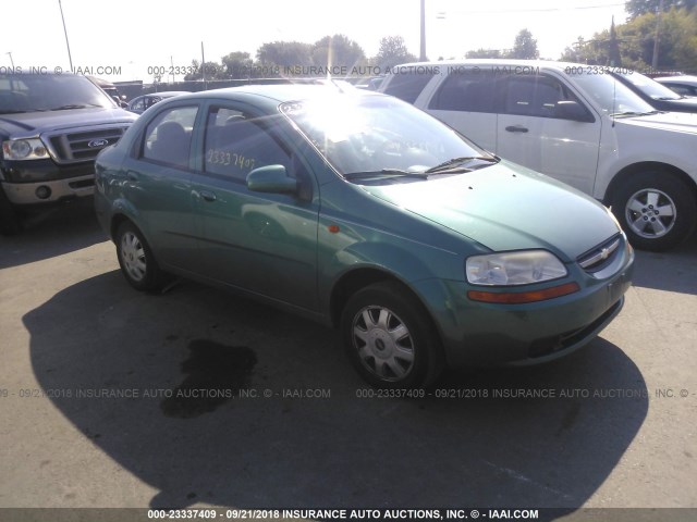 KL1TJ52624B172265 - 2004 CHEVROLET AVEO LS GREEN photo 1