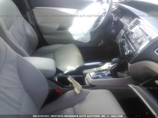 2HGFB2F94DH555400 - 2013 HONDA CIVIC EXL RED photo 5