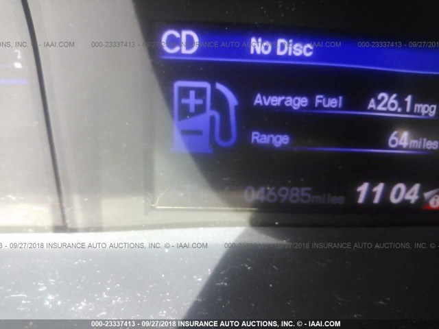 2HGFB2F94DH555400 - 2013 HONDA CIVIC EXL RED photo 7