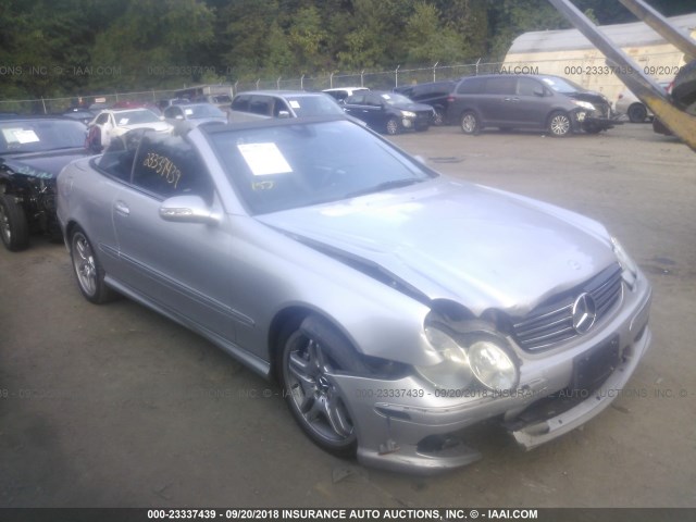 WDBTK76GX5T045987 - 2005 MERCEDES-BENZ CLK 55 AMG SILVER photo 1