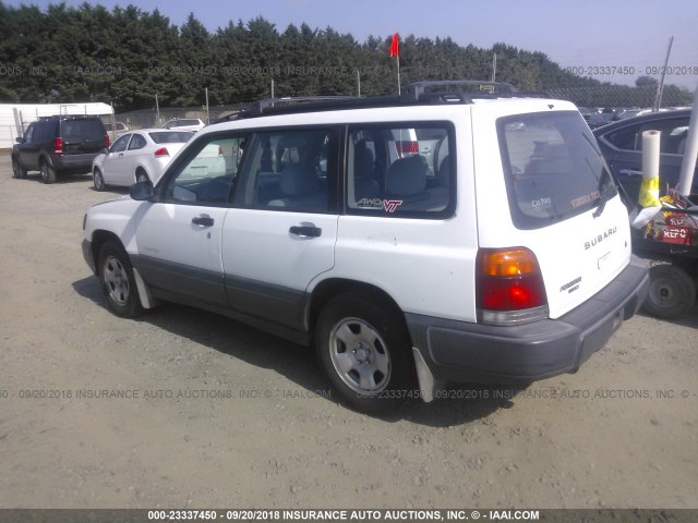 JF1SF6357YH713319 - 2000 SUBARU FORESTER L WHITE photo 3