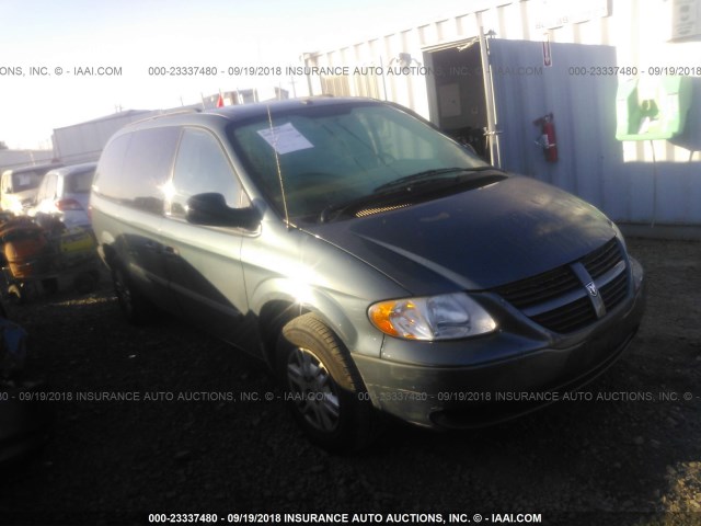 1D4GP24R57B134745 - 2007 DODGE GRAND CARAVAN SE GREEN photo 1