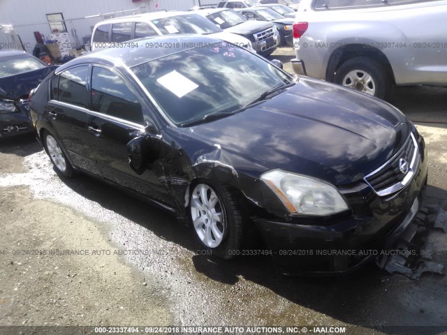 1N4BA41E27C866126 - 2007 NISSAN MAXIMA SE/SL BLACK photo 1