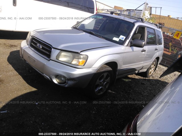 JF1SG65613H732167 - 2003 SUBARU FORESTER 2.5XS ვერცხლისფერი ფოტო 2