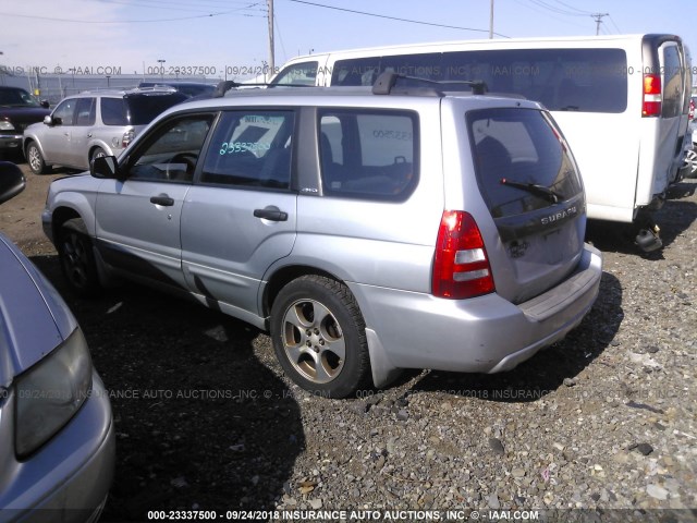 JF1SG65613H732167 - 2003 SUBARU FORESTER 2.5XS SILVER photo 3