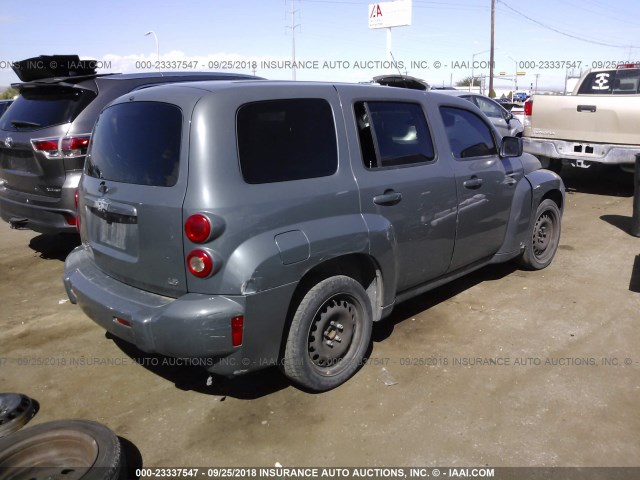 3GNDA13D38S549545 - 2008 CHEVROLET HHR LS GRAY photo 4