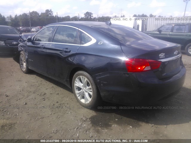 2G11Z5SR4E9186201 - 2014 CHEVROLET IMPALA ECO/1SA Navy photo 3