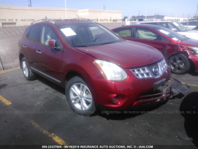 JN8AS5MT3CW253108 - 2012 NISSAN ROGUE S/SV RED photo 1