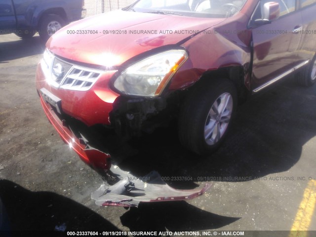 JN8AS5MT3CW253108 - 2012 NISSAN ROGUE S/SV RED photo 6