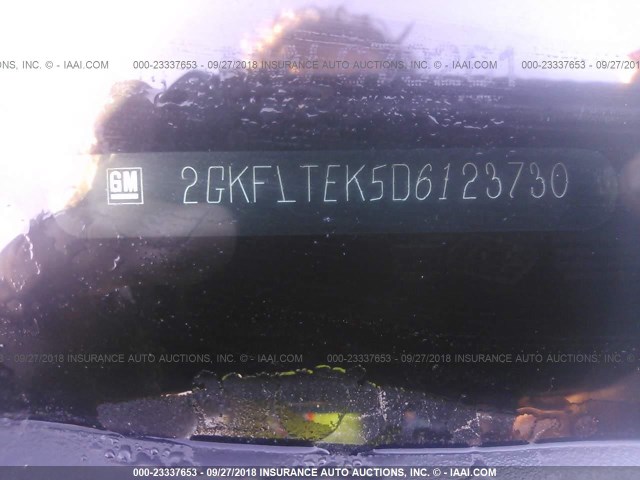 2GKFLTEK5D6123730 - 2013 GMC TERRAIN SLE BLACK photo 9