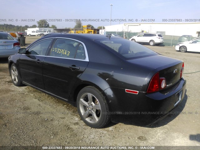 1G1ZC5E19BF181850 - 2011 CHEVROLET MALIBU 1LT BLACK photo 3