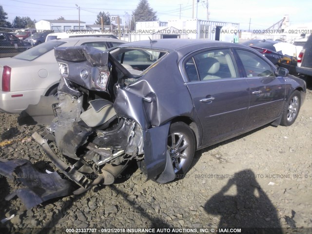 1G4HD57257U155900 - 2007 BUICK LUCERNE CXL SILVER photo 4