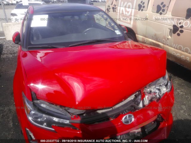 JTKJF5C75E3086980 - 2014 TOYOTA SCION TC 红色 照片 10