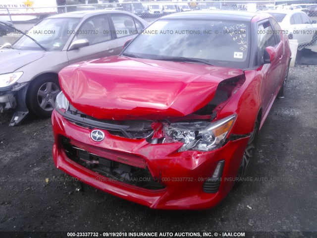 JTKJF5C75E3086980 - 2014 TOYOTA SCION TC 红色 照片 6
