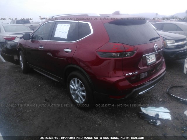 5N1AT2MT7JC830546 - 2018 NISSAN ROGUE S/SL RED photo 3