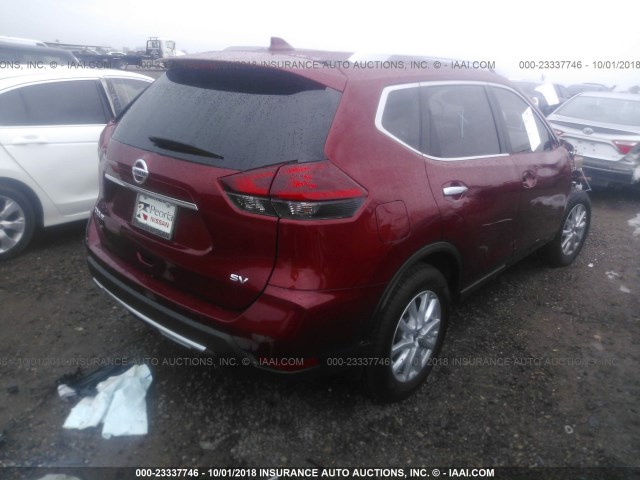 5N1AT2MT7JC830546 - 2018 NISSAN ROGUE S/SL RED photo 4