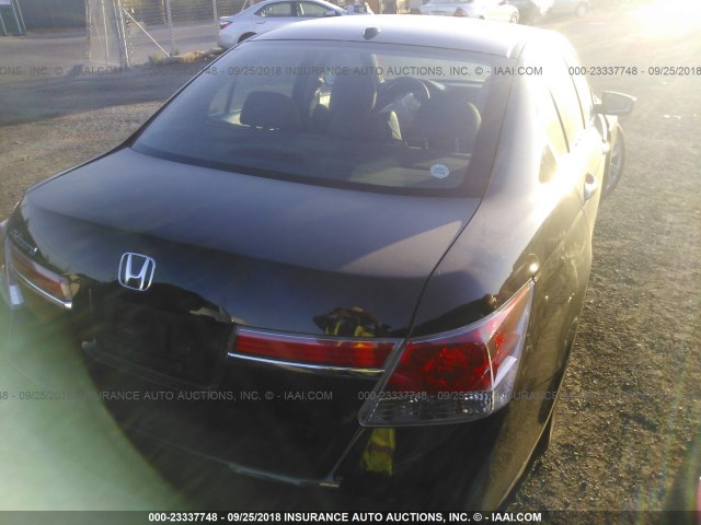 1HGCP2F89CA061879 - 2012 HONDA ACCORD EXL BLACK photo 4