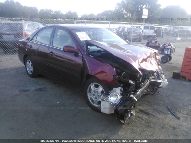4T1BF30K32U006618 - 2002 TOYOTA CAMRY LE/XLE/SE MAROON photo 1