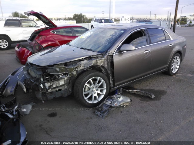 1G1ZG5E77CF116005 - 2012 CHEVROLET MALIBU LTZ 灰色 照片 2