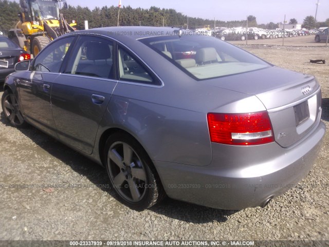 WAUDH74F18N125943 - 2008 AUDI A6 3.2 QUATTRO GRAY photo 3