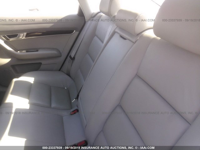 WAUDH74F18N125943 - 2008 AUDI A6 3.2 QUATTRO GRAY photo 8