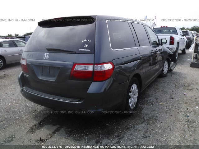 5FNRL38236B091362 - 2006 HONDA ODYSSEY LX GREEN photo 4