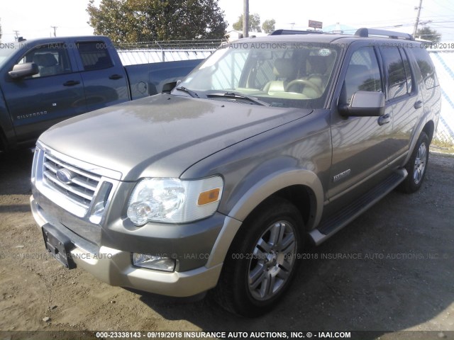 1FMEU64E06ZA26424 - 2006 FORD EXPLORER EDDIE BAUER GREEN photo 2