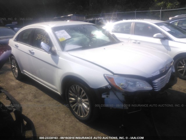 1C3CCBCGXDN598457 - 2013 CHRYSLER 200 LIMITED WHITE photo 1