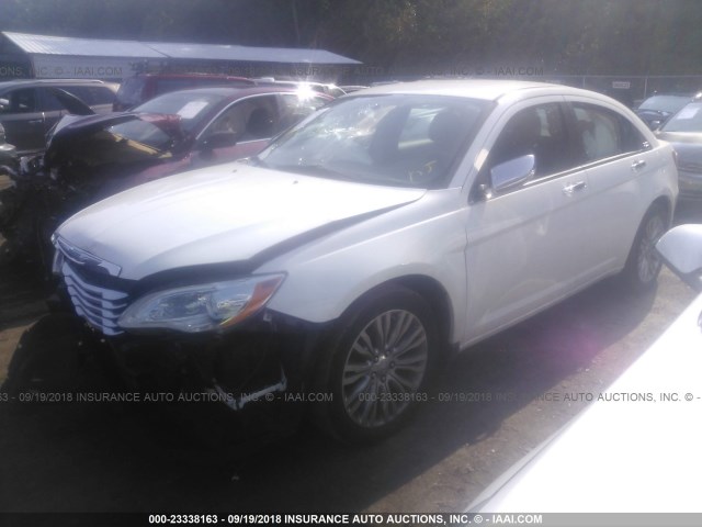 1C3CCBCGXDN598457 - 2013 CHRYSLER 200 LIMITED WHITE photo 2