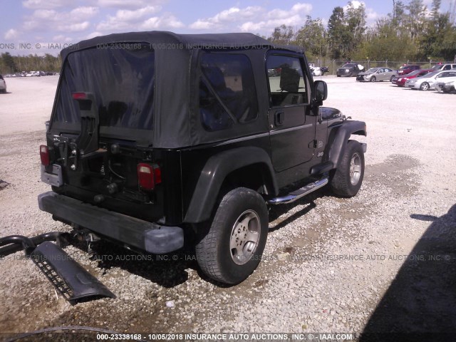 1J4FA59SX3P305553 - 2003 JEEP WRANGLER / TJ SAHARA BLACK photo 4