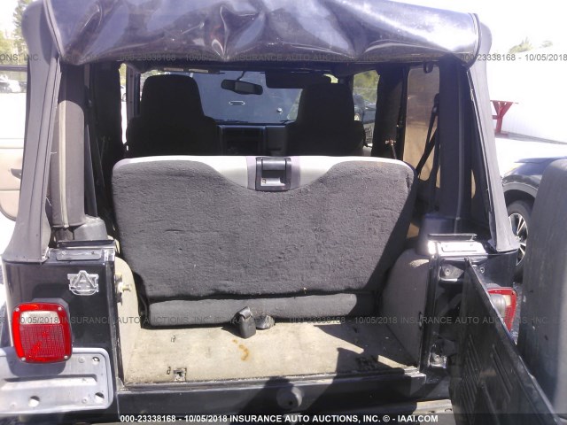 1J4FA59SX3P305553 - 2003 JEEP WRANGLER / TJ SAHARA BLACK photo 8